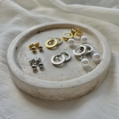 Pack de aros perla — Mirana Indumentaria, Bahía Blanca