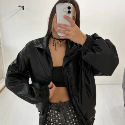 Campera bomber engomada — Cattley Shoes, Bahía Blanca