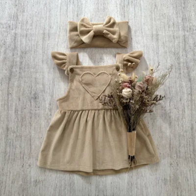 SET JUMPER PLUSH + VINCHA LOVE BEIGE — Oli Baby, Bahía Blanca