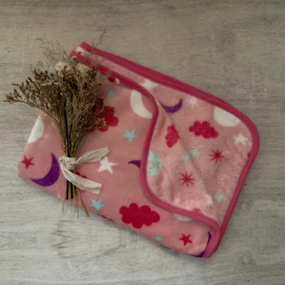 MANTA DE PIEL SKY ROSA