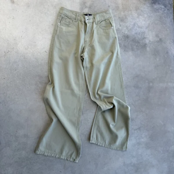 Jean Wide Leg Salvia