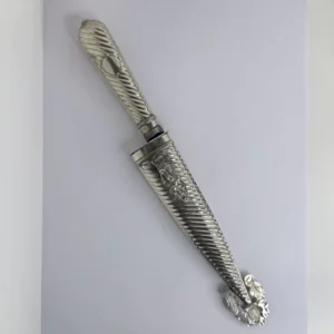 CUCHILLO ALPACA GALLONADO CON HOJA DE TANDIL SE PUEDE GRABAR