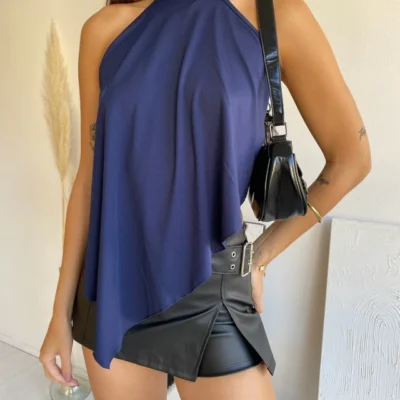 Skort engomado cinturón