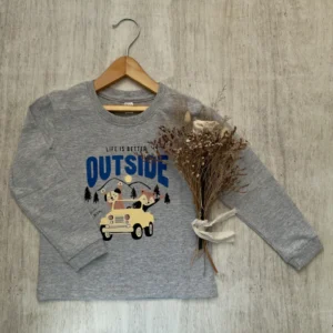 REMERA OUTSIDE GRIS