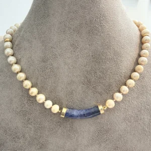 Collar cultivo y lapislázuli