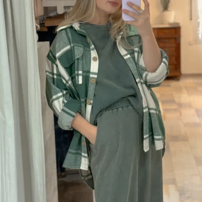 Sweater Nala - Beige jaspedado — Casa Blanca Showroom, Bahía Blanca