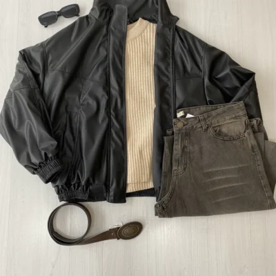 Campera bomber engomada — Cattley Shoes, Bahía Blanca