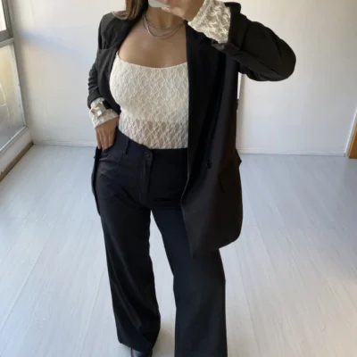 Sastrero WIDE LEG negro