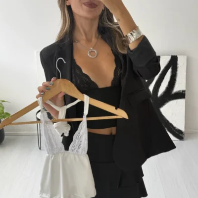 Top de encaje
