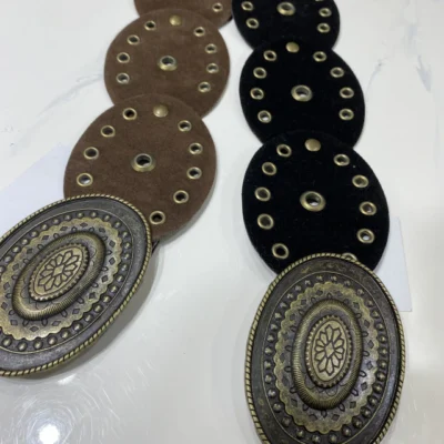 Cinto faja gamuzado con hebilla — Cattley Shoes, Bahía Blanca