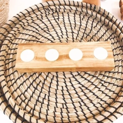 Individual de arpillera amaya