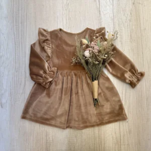 VESTIDO DE PLUSH PRINCESA MARRON