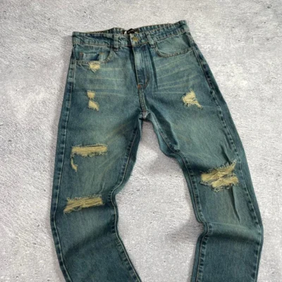 Jean BoniaK Oxido Mom con Roturas - Prelavado