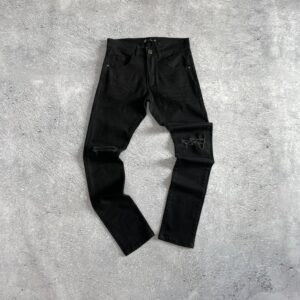 Jean Black Spanyol Semi Elastizado con Estilo y Comodidad