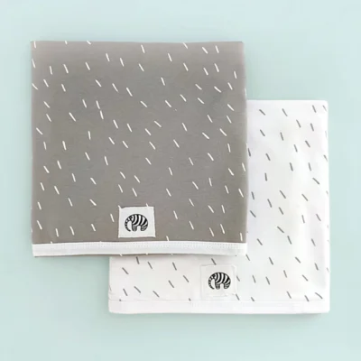 Manta recibidora | Doble algodón - Lluvia