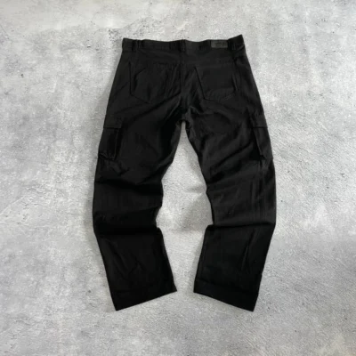 Pantalón Baggy Cargo en Gabardina con Bolsillos