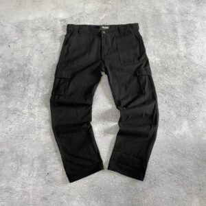 Pantalón Baggy Cargo en Gabardina con Bolsillos