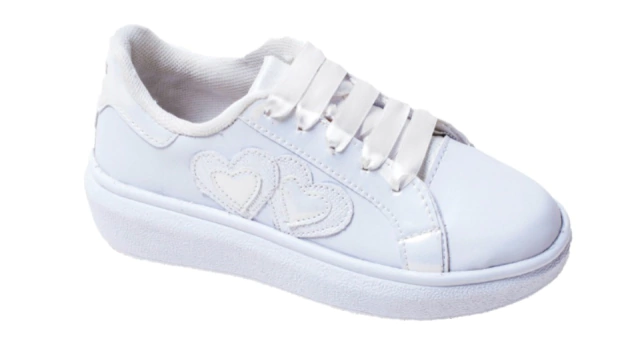 Zapatilla dos corazones #19368