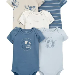 Carter s Pack 5 Bodies Manga Corta