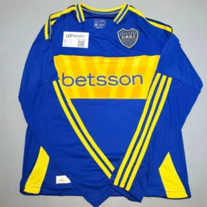 Camiseta Boca Betsson titular 2025 manga larga
