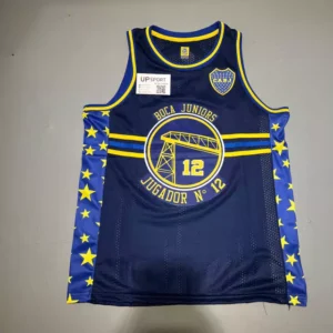 Musculosa Boca importada azul puente calada