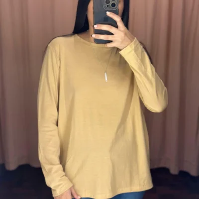 CAMISETA YULI GRANDE SEMIPOLERA MORLEY CON FRIZZA ELASTIZADA