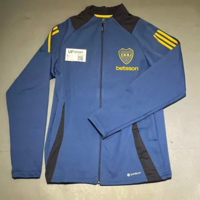 Campera Boca Azul hombros gris betsson