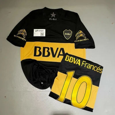 Camiseta Boca retro negra 2015 Carlitos