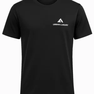 Remera Urban Luxury deportiva dry fit negra lisa