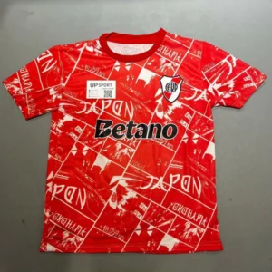 Camiseta River Prematch roja 2026
