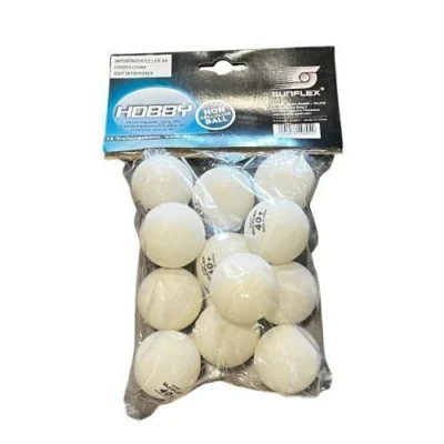 Pelota ping pong x 12 blanca