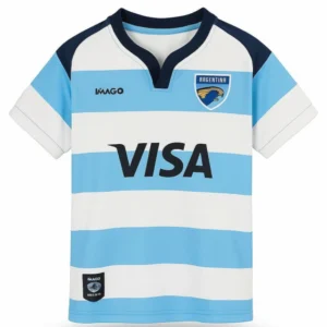 Camiseta Argentina Rugby pumas titular celeste y blanca niño