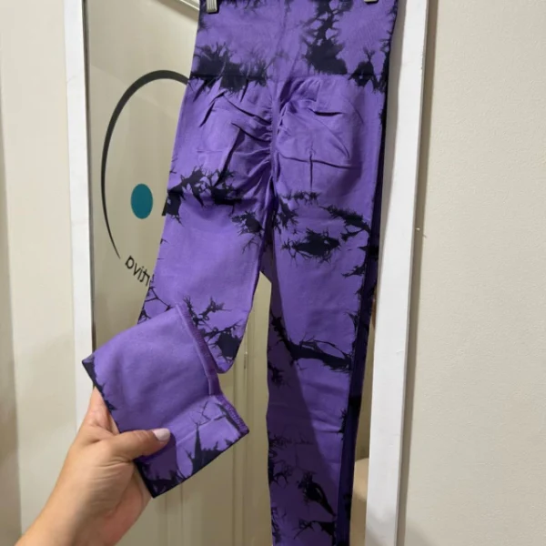 Calza seamless batik VIOLETA/NEGRO