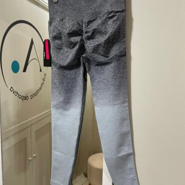 Calza seamless degradé GRIS OSCURO/GRIS CLARO