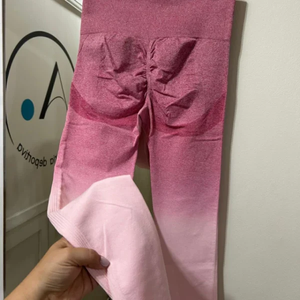 Calza seamless degradé ROSA/ROSA PÁLIDO