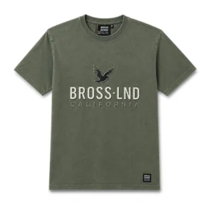 Remera relieve Lnd California verde Bross