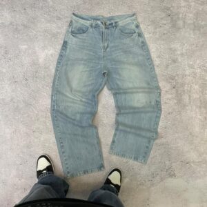 Jean Baggy con Pinza Prelavado - Corte Suelto T38-48