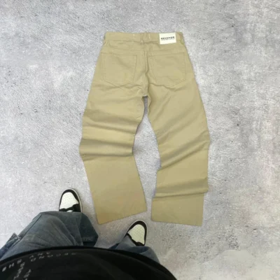 Jean Baggy Beige Básico y Suelto - Prelavado