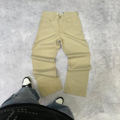 Jean Baggy Beige Básico y Suelto - Prelavado