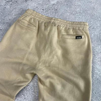 Joggin Regular de Algodón Peinado con Recorte y Cintura Elástica