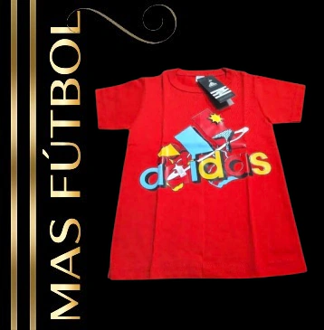 REMERA INFANTIL ALGODÓN — Mas Futbol Showroom, Bahía Blanca
