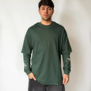 REMERA FRIENDS DOBLE MANGA VERDE — Signos Indumentaria, Bahía Blanca