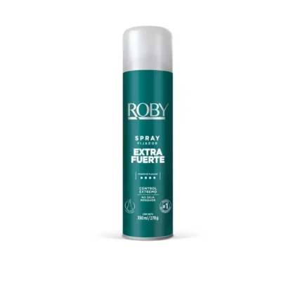 Roby Spray fijador extra Fuerte 390ml — Ponte Bella Bahía, Bahía Blanca