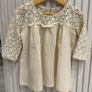 BLUSA TUSOR Y ENCAJE — Ula Ula Indumentaria, Bahía Blanca