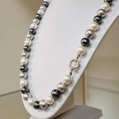 PULSERA DE PERLAS CUTIVO Y CORALES NATURALES ORO — Joyería Debernardi, Bahía Blanca