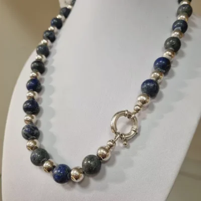 CADENA Y DIJE SUSANITO AZUL CON CADENA PLATA 925 cod:9583 — Joyería Debernardi, Bahía Blanca