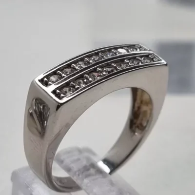 ANILLO ENCHAPADO EN ORO CON CUBIC — Joyería Debernardi, Bahía Blanca