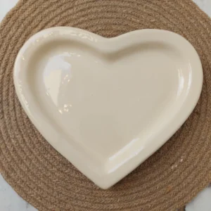 PLATO CERÁMICA CORAZÓN CB201 — Maiz Deco, Bahía Blanca