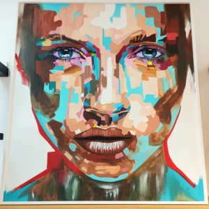 CUADRO PINTADO A MANO MUJER — Maiz Deco, Bahía Blanca