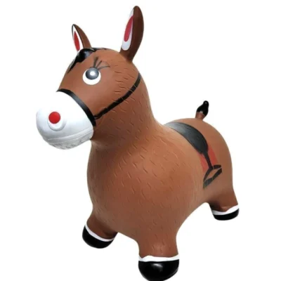 Caballo Saltarín Inflable Marrón — Juguetes Mágicos BB, Bahía Blanca